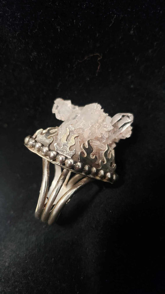 Sterling Silver Rose Quartz Ring