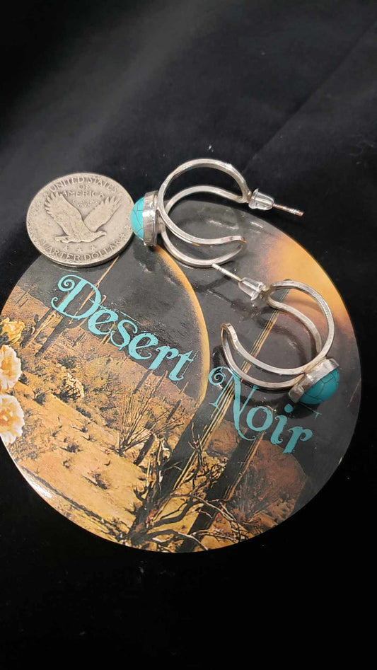 Sterling Silver Turquoise Earrings