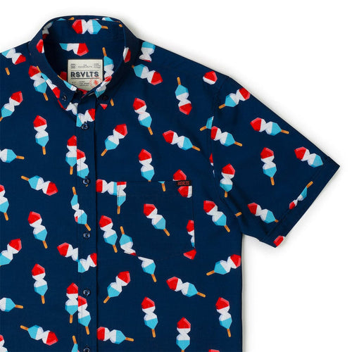 RSVLTS XS RSVLTS Short Sleeve Shirt Steve Pops & Freedom – KUNUFLEX Short Sleeve Shirt