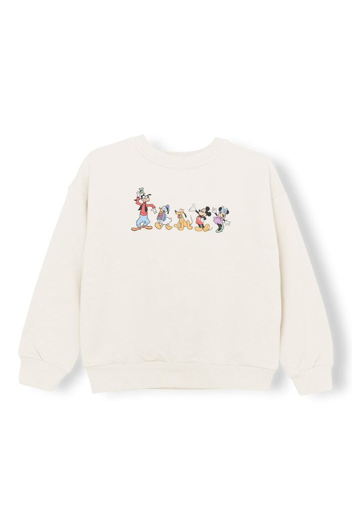 Sweatshirt in Mickey and Friends print on Ecru background