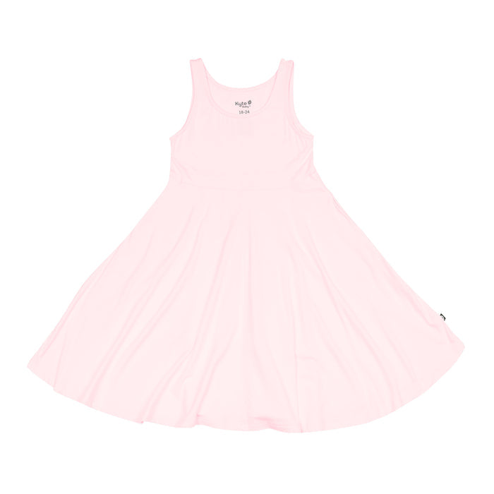 Tank Twirl Dress in Sakura Pink