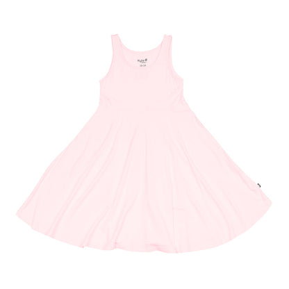 Tank Twirl Dress in Sakura Pink