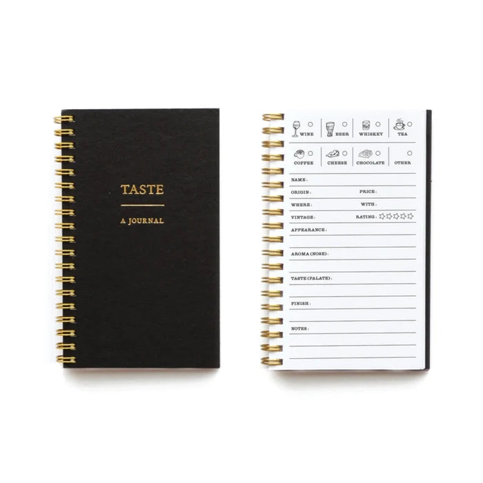 Taste Journal - Black, interior page