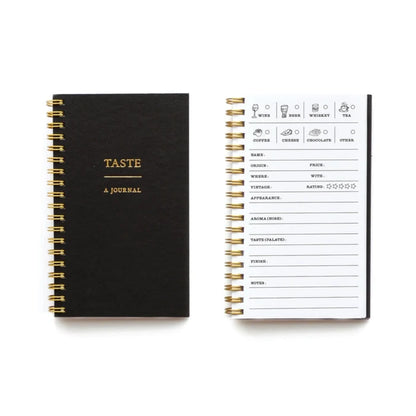 Taste Journal - Black, interior page