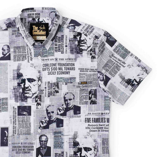 RSVLTS XS RSVLTS The Godfather “Headlines” – KUNUFLEX Short Sleeve Shirt