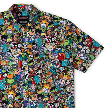 RSVLTS XS Powerpuff Girls Short Sleeve Shirt The Powerpuff Girls "Citizens of Townsville" – KUNUFLEX Short Sleeve Shirt The Powerpuff Girls "Citizens of Townsville" – KUNUFLEX Short Sleeve Shirt