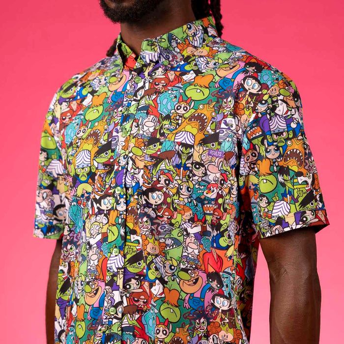 RSVLTS Powerpuff Girls Short Sleeve Shirt The Powerpuff Girls "Citizens of Townsville" – KUNUFLEX Short Sleeve Shirt The Powerpuff Girls "Citizens of Townsville" – KUNUFLEX Short Sleeve Shirt