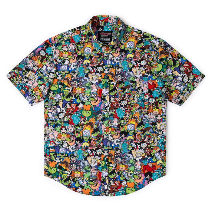 RSVLTS Powerpuff Girls Short Sleeve Shirt The Powerpuff Girls "Citizens of Townsville" – KUNUFLEX Short Sleeve Shirt The Powerpuff Girls "Citizens of Townsville" – KUNUFLEX Short Sleeve Shirt