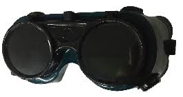 Toolcraft Welding Goggle with Soft PVC Frame and Lens Shade #5, Adjustable Straps, 4- Vent Ventilation, Flip-up lenses. Ideal for Welding, Torching, Steam Punk Costume Play and More - TC0873 MEGA