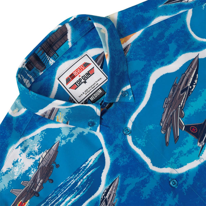 RSVLTS Top Gun Top Gun "Goose Hawaiian" _ KUNUFLEX Short Sleeve Shirt Top Gun "Goose Hawaiian" _ KUNUFLEX Short Sleeve Shirt