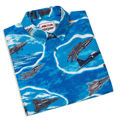 RSVLTS Top Gun Top Gun "Goose Hawaiian" _ KUNUFLEX Short Sleeve Shirt Top Gun "Goose Hawaiian" _ KUNUFLEX Short Sleeve Shirt