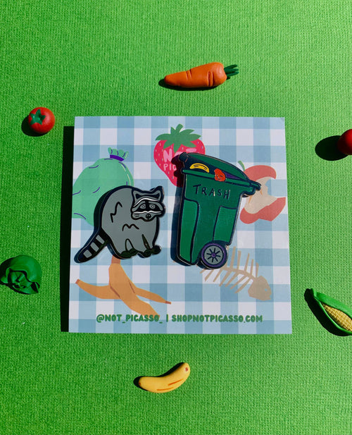Trash Panda Enamel Pin Set