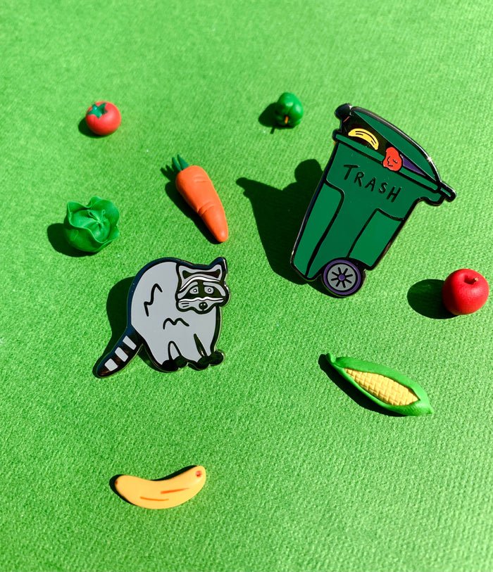 Trash Panda Enamel Pin Set