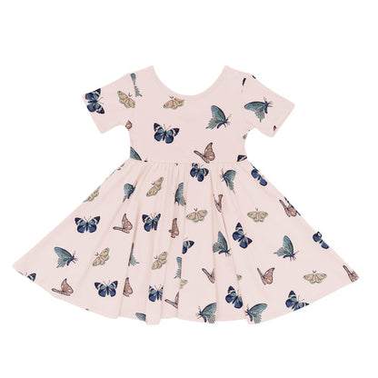 Product photo of the Twirl Dress in Blush Butterfly