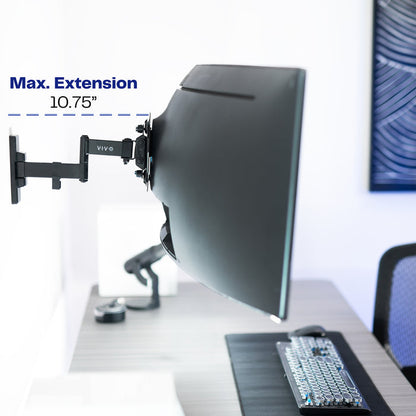 Sturdy adjustable TV wall mount with cable management.