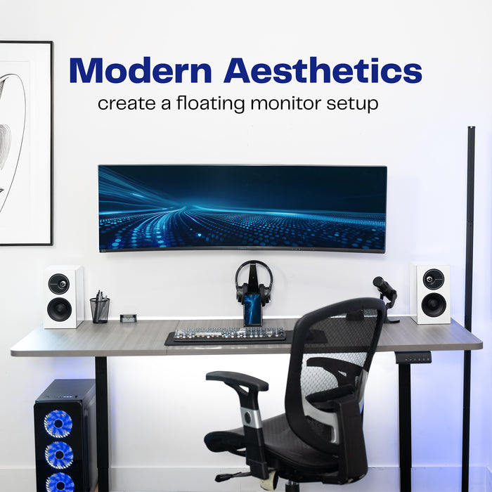 Sturdy adjustable TV wall mount with cable management.