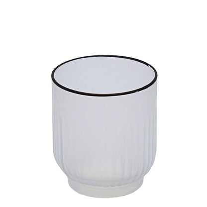 Unique Designs Textured Tokyo Whiskey Glass 330ML - Transparent