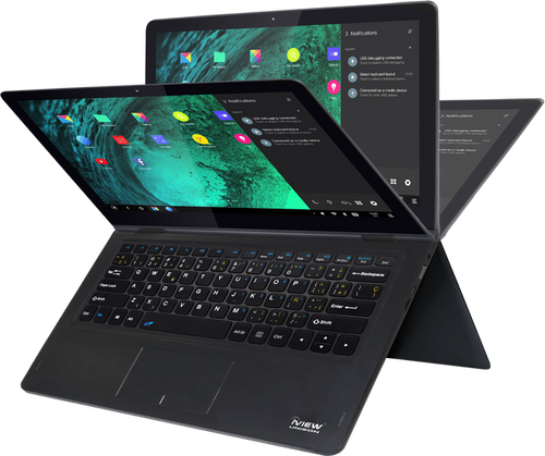 Unison Android Laptop 11.6" 360° Touch Screen, 1366*768 High Resolution Octa Core, Cortex A7, up to 2GHz OS	 Double OS powered by Android 6.0