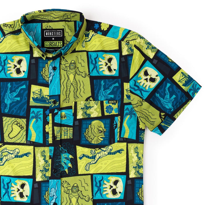 RSVLTS XS RSVLTS Universal Monsters "Tiki From the Black Lagoon" – KUNUFLEX Short Sleeve Shirt