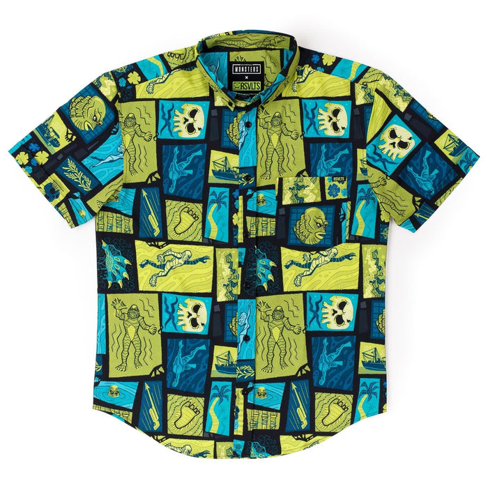 RSVLTS RSVLTS Universal Monsters "Tiki From the Black Lagoon" – KUNUFLEX Short Sleeve Shirt