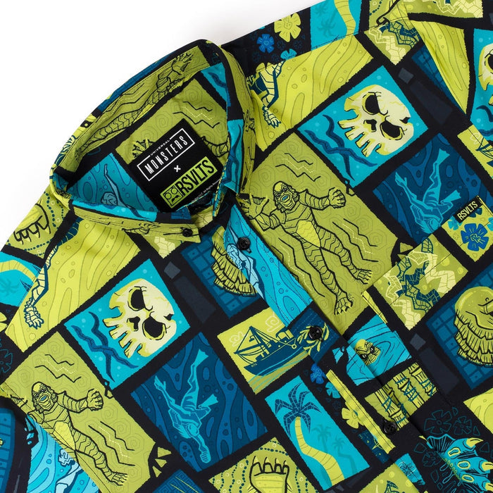 RSVLTS RSVLTS Universal Monsters "Tiki From the Black Lagoon" – KUNUFLEX Short Sleeve Shirt