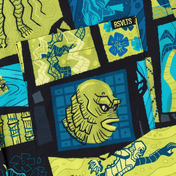 RSVLTS RSVLTS Universal Monsters "Tiki From the Black Lagoon" – KUNUFLEX Short Sleeve Shirt