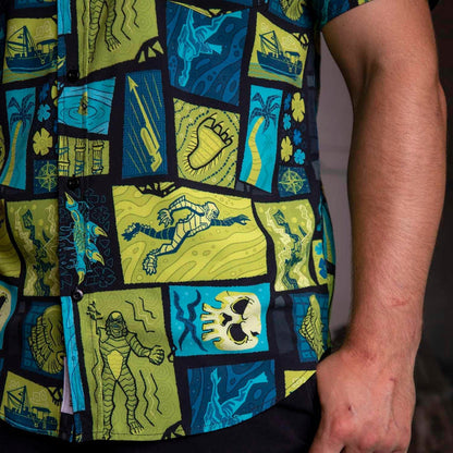 RSVLTS RSVLTS Universal Monsters "Tiki From the Black Lagoon" – KUNUFLEX Short Sleeve Shirt