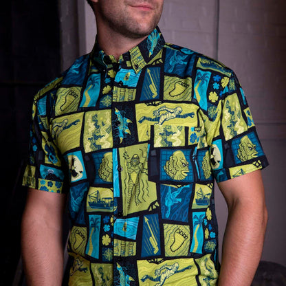 RSVLTS RSVLTS Universal Monsters "Tiki From the Black Lagoon" – KUNUFLEX Short Sleeve Shirt