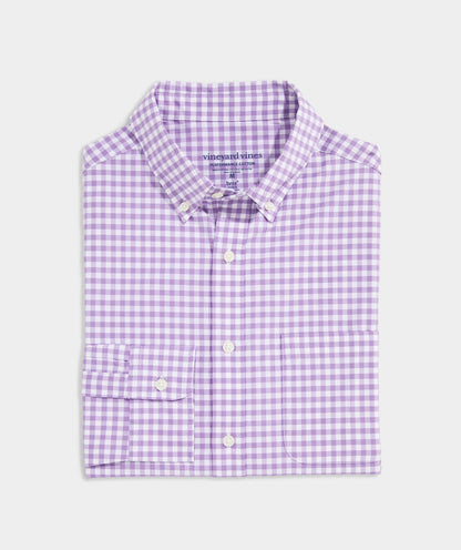 Vineyard Vines - Skysail Gingham Performance Cotton Shirt