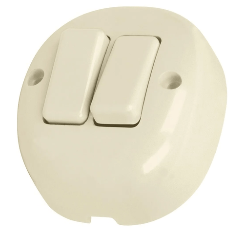 Volteck Surface Mount Duplex Switch (APSO-D). A Reliable Switch for Your Lights or Other Devices - VOLTECH 47355 MEGA