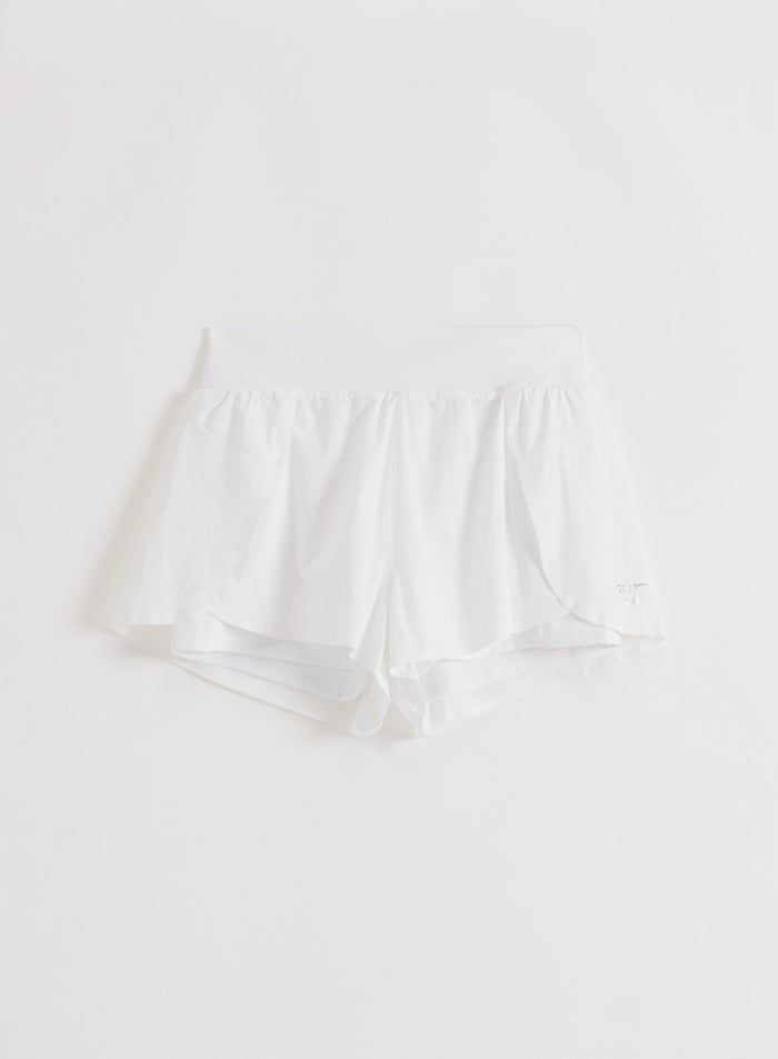White Running Shorts