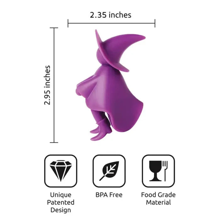 Witch Spoon Holder/Steam Releaser dimensions,features