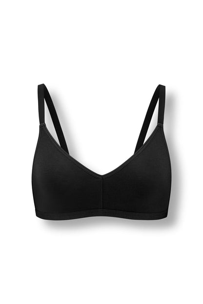 Women's V-Neck Bra in Midnight on white background