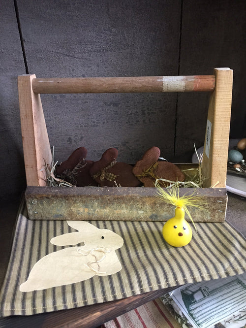 Wood Tote w/ Tin Bottom