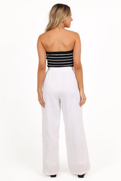 Petal and Pup USA BOTTOMS Wren Pant - White