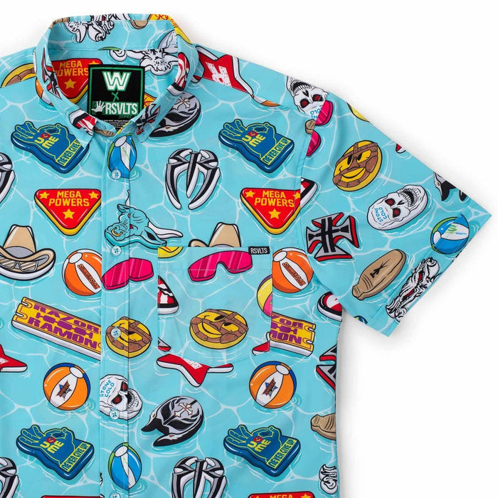 RSVLTS XS RSVLTS WWE "Pool Party" – KUNUFLEX Short Sleeve Shirt