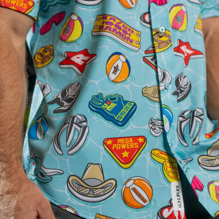 RSVLTS RSVLTS WWE "Pool Party" – KUNUFLEX Short Sleeve Shirt