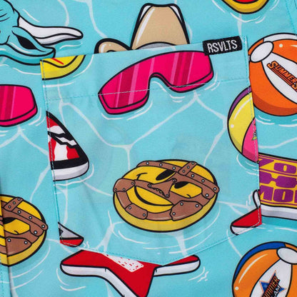 RSVLTS RSVLTS WWE "Pool Party" – KUNUFLEX Short Sleeve Shirt