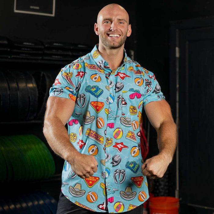 RSVLTS RSVLTS WWE "Pool Party" – KUNUFLEX Short Sleeve Shirt