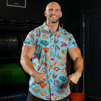 RSVLTS RSVLTS WWE "Pool Party" – KUNUFLEX Short Sleeve Shirt