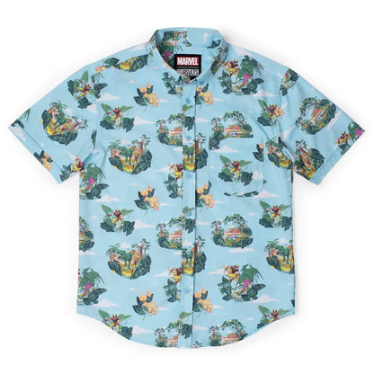 RSVLTS XS Marvel Short Sleeve Shirt Marvel X-Men “Savage Land” – KUNUFLEX Short Sleeve Shirt