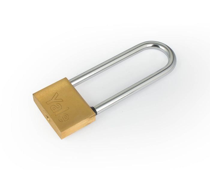 Yale Italian Long Shackle Padlock (113-50). A Durable & Rigid Lock to Ensure Security - 0010651 Mega