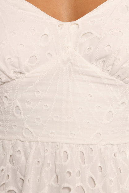 Petal and Pup USA DRESSES Yasmin Midi Dress - White