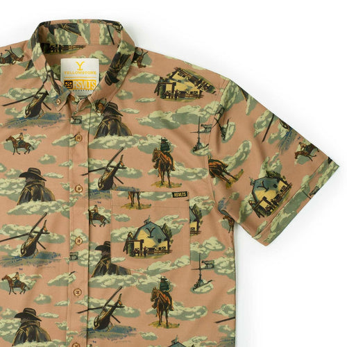 RSVLTS XS Yellowstone Short Sleeve Shirt Yellowstone "Dutton Ranch" – KUNUFLEX Short Sleeve Shirt