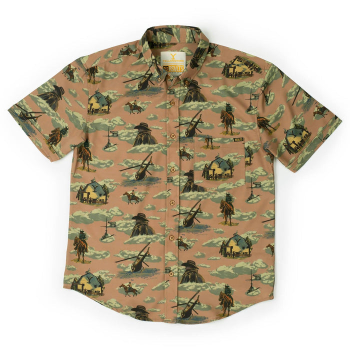 RSVLTS Yellowstone Short Sleeve Shirt Yellowstone "Dutton Ranch" – KUNUFLEX Short Sleeve Shirt