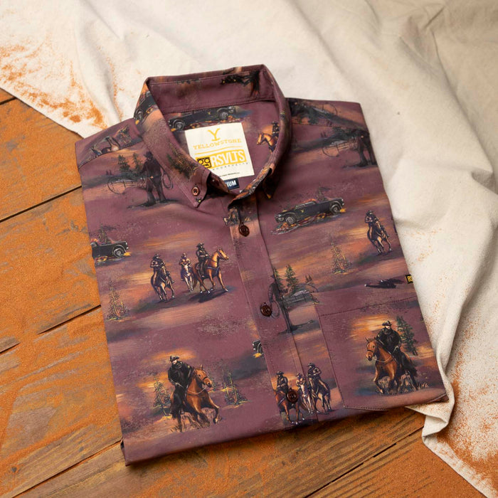 RSVLTS Yellowstone Short Sleeve Shirt Yellowstone "Tough & Merciless" – KUNUFLEX Short Sleeve Shirt