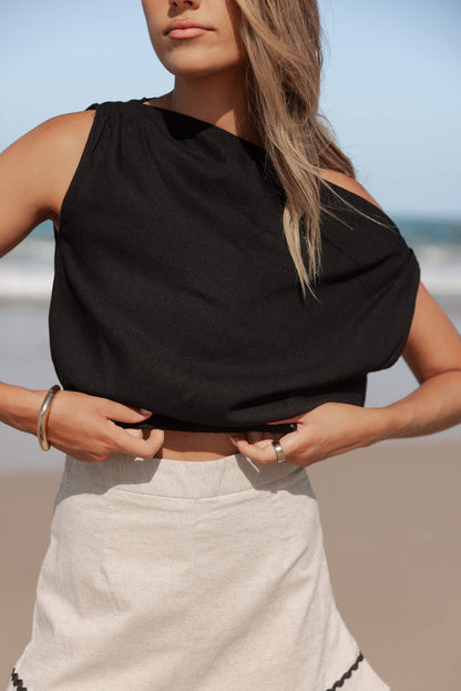Petal and Pup USA TOPS Zara Top - Black